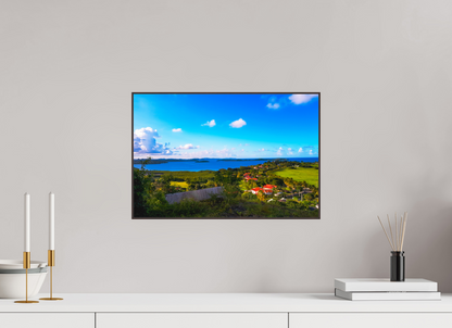 45 x 30 cm, ArtBox bois Aulne brun 3:2 Paysage Côtier Panoramique Tropical