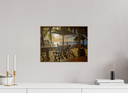 40 x 30 cm, 6. ArtBox bois Noyer L'heure dorée aux Antilles