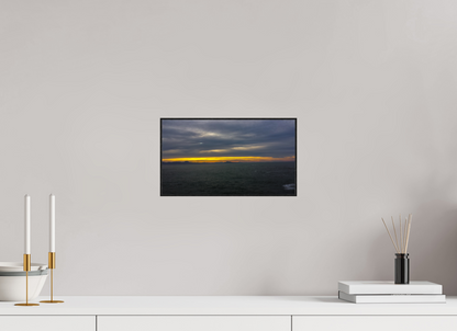 32 x 18 cm, 2. ArtBox bois Chêne noir Horizon sur l'Océan au Crépuscule