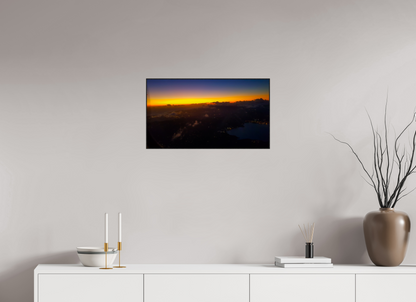 64 x 36 cm, 2. ArtBox bois Chêne noir Vue Aérienne Spectaculaire