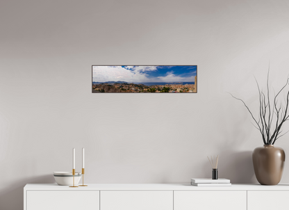 78,5 x 20 cm, ArtBox bois Aulne brun Vue Panoramique de Marseille