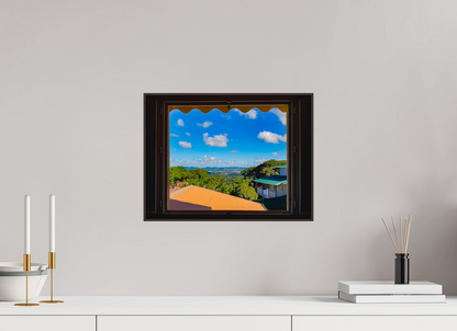 40 x 30 cm, ArtBox bois Aulne brun 4:3 La Vue d'un Paysage