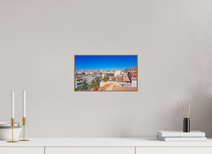 32 x 18 cm, 6. ArtBox bois Noyer Toits en Tuiles d'une Ville Historique