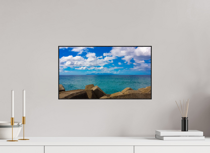 48 x 27 cm, 2. ArtBox bois Chêne noir Océan Turquoise