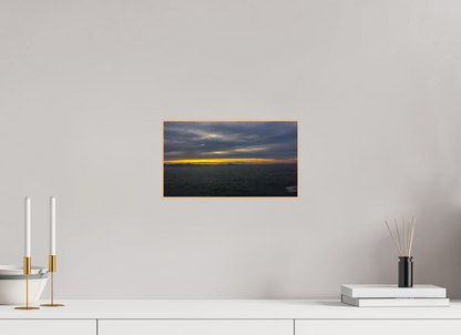 32 x 18 cm, 3. ArtBox bois Erable nature Horizon sur l'Océan au Crépuscule