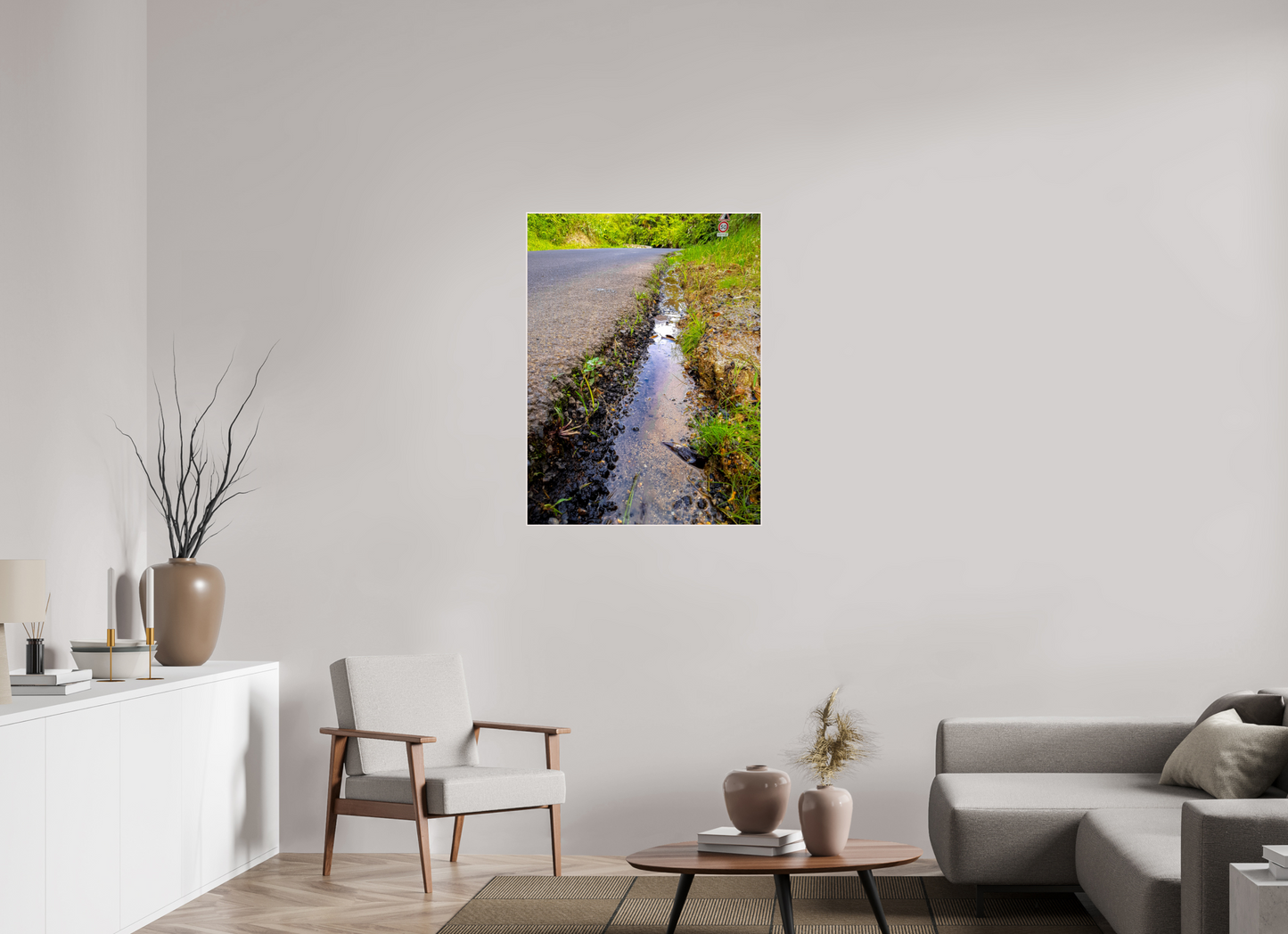 75 x 100 cm, 4. ArtBox bois Erable blanc Chemin d'eau