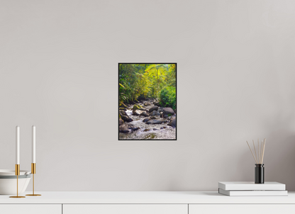 21 x 28 cm, 2. ArtBox bois Chêne noir Petit Rivière Traversant la Forêt