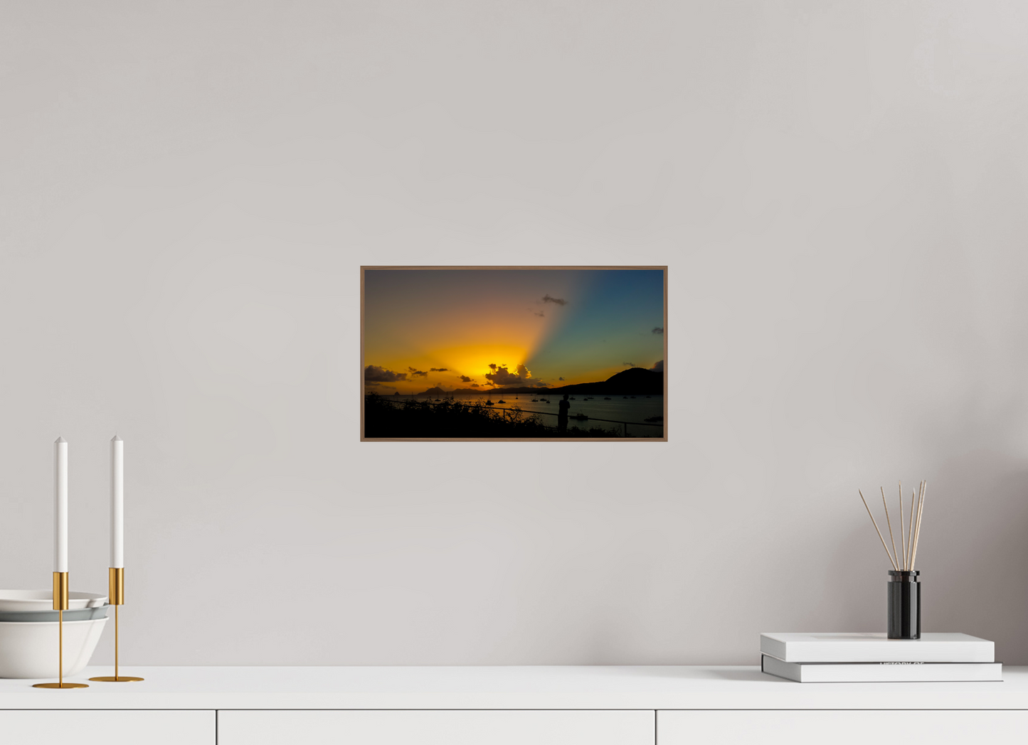 32 x 18 cm, 6. ArtBox bois Noyer Les Rayons du Crépusculaires