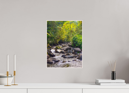 30 x 40 cm, 4. ArtBox bois Erable blanc Petit Rivière Traversant la Forêt