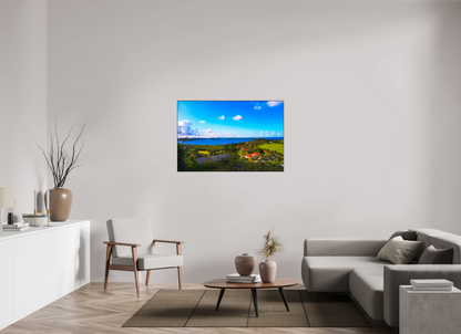 120 x 80 cm, ArtBox bois Aulne brun 3:2 Paysage Côtier Panoramique Tropical