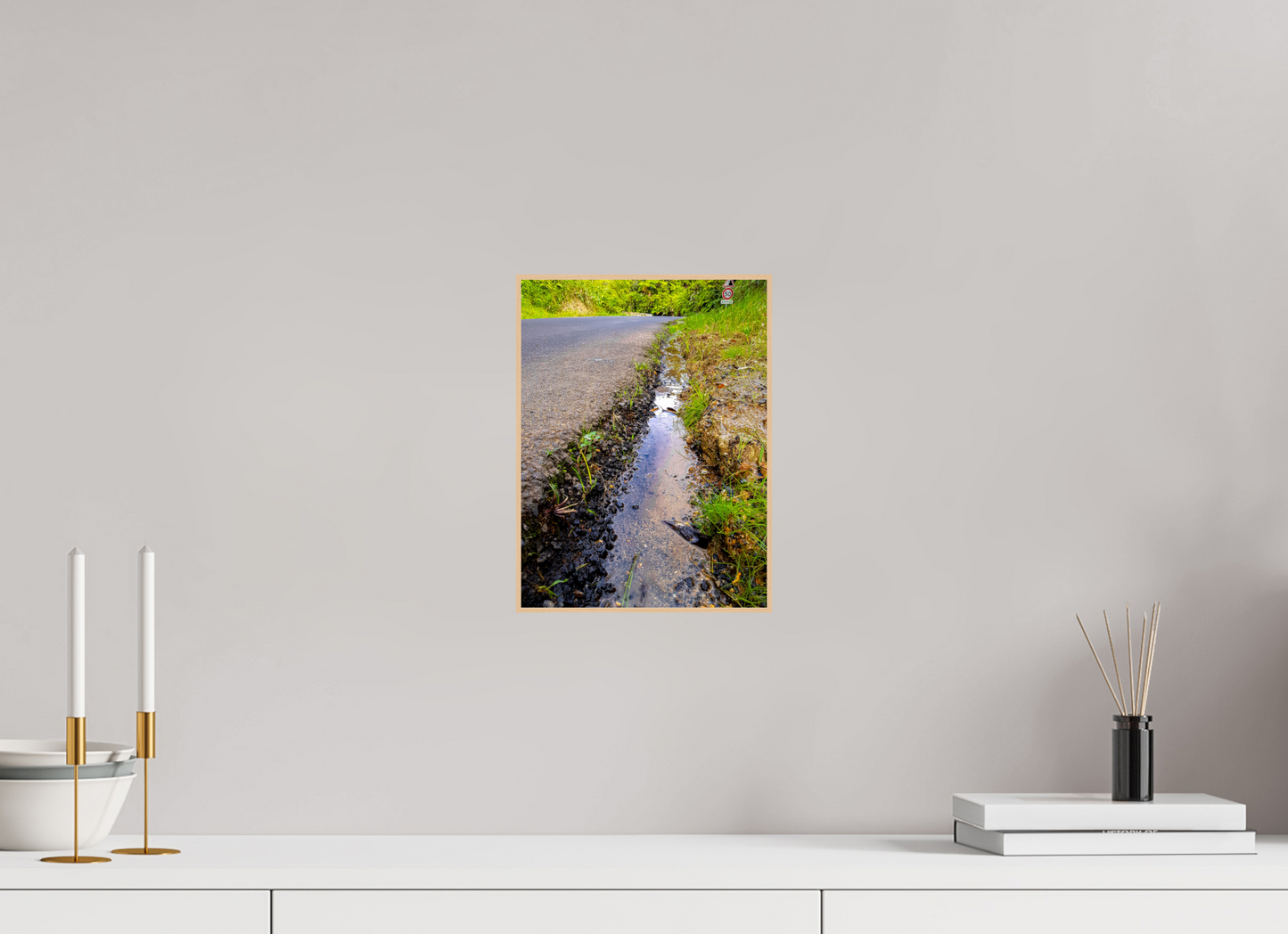 21 x 28 cm, 3. ArtBox bois Erable nature Chemin d'eau