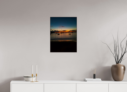 45 x 60 cm, ArtBox bois Aulne brun 4:3 La Silhouettes du Crépuscule