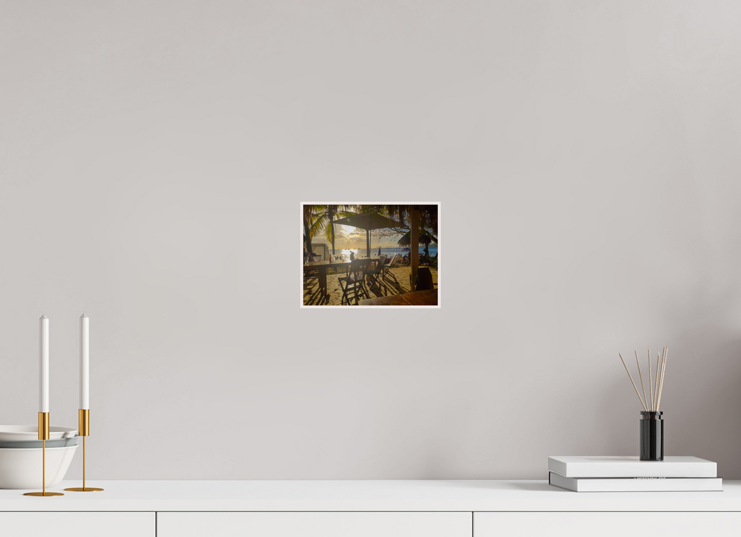 20 x 15 cm, 4. ArtBox bois Erable blanc L'heure dorée aux Antilles