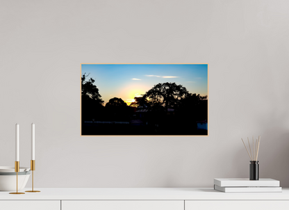 48 x 27 cm, 3. ArtBox bois Erable nature Coucher de soleil flamboyant