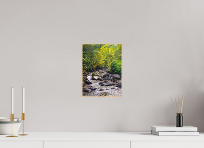 21 x 28 cm, 3. ArtBox bois Erable nature Petit Rivière Traversant la Forêt