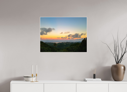 80 x 60 cm, 4. ArtBox bois Erable blanc Coucher de Soleil Tropical