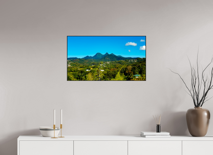 80 x 45 cm, 2. ArtBox bois Chêne noir Les Pitons du Carbet à l'Honneur