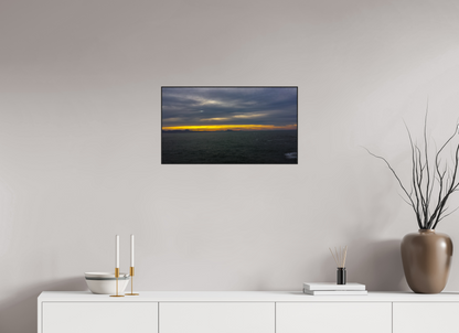 64 x 36 cm, 2. ArtBox bois Chêne noir Horizon sur l'Océan au Crépuscule