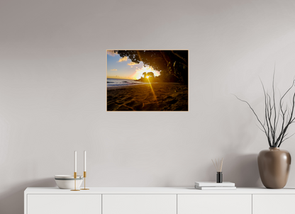 60 x 45 cm, 3. ArtBox bois Erable nature Coucher de Soleil Éclatant