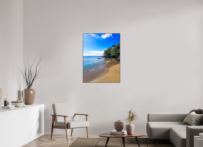 75 x 100 cm, 2. ArtBox bois Chêne noir Plage Secrète Tropicale