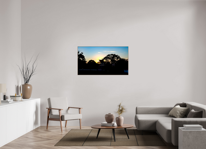 128 x 72 cm, 6. ArtBox bois Noyer Coucher de soleil flamboyant