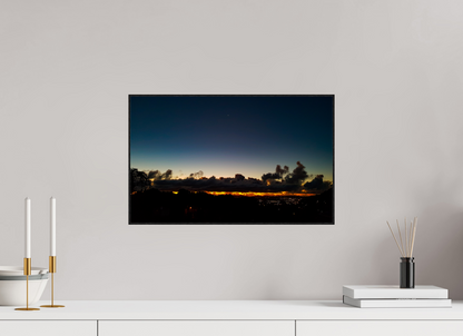 48 x 30 cm, 2. ArtBox bois Chêne noir Ciel au crépuscule sur l'horizon