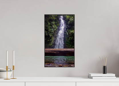 27 x 48 cm, 2. ArtBox bois Chêne noir Cascade d'Eau Vive en Forêt Tropicale