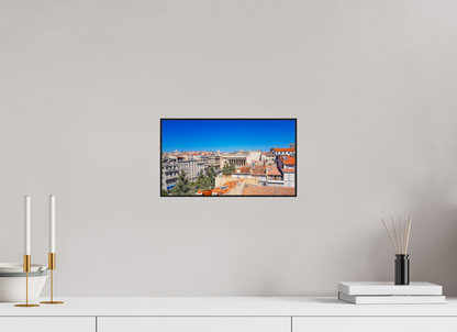 32 x 18 cm, 2. ArtBox bois Chêne noir Toits en Tuiles d'une Ville Historique