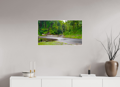 80 x 45 cm, 4. ArtBox bois Erable blanc Route et Petit Pont